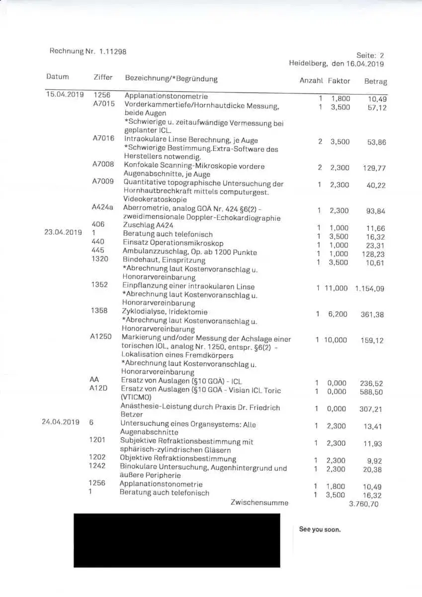 Rechnung Seite 3