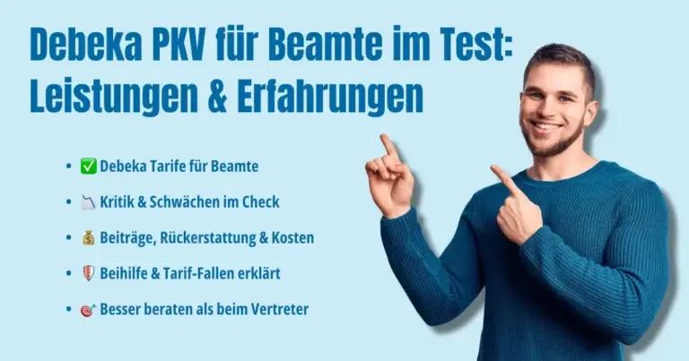 Private Krankenversicherung Debeka für Beamte im Test